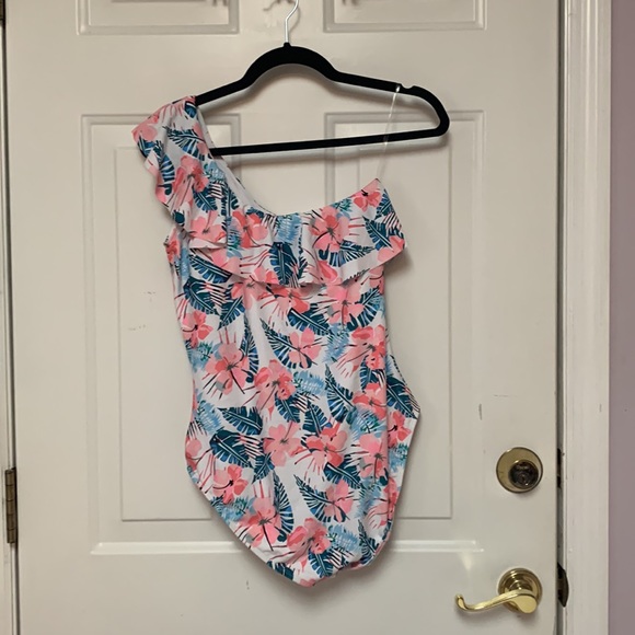 Flower print bathing suit - Picture 2 of 2